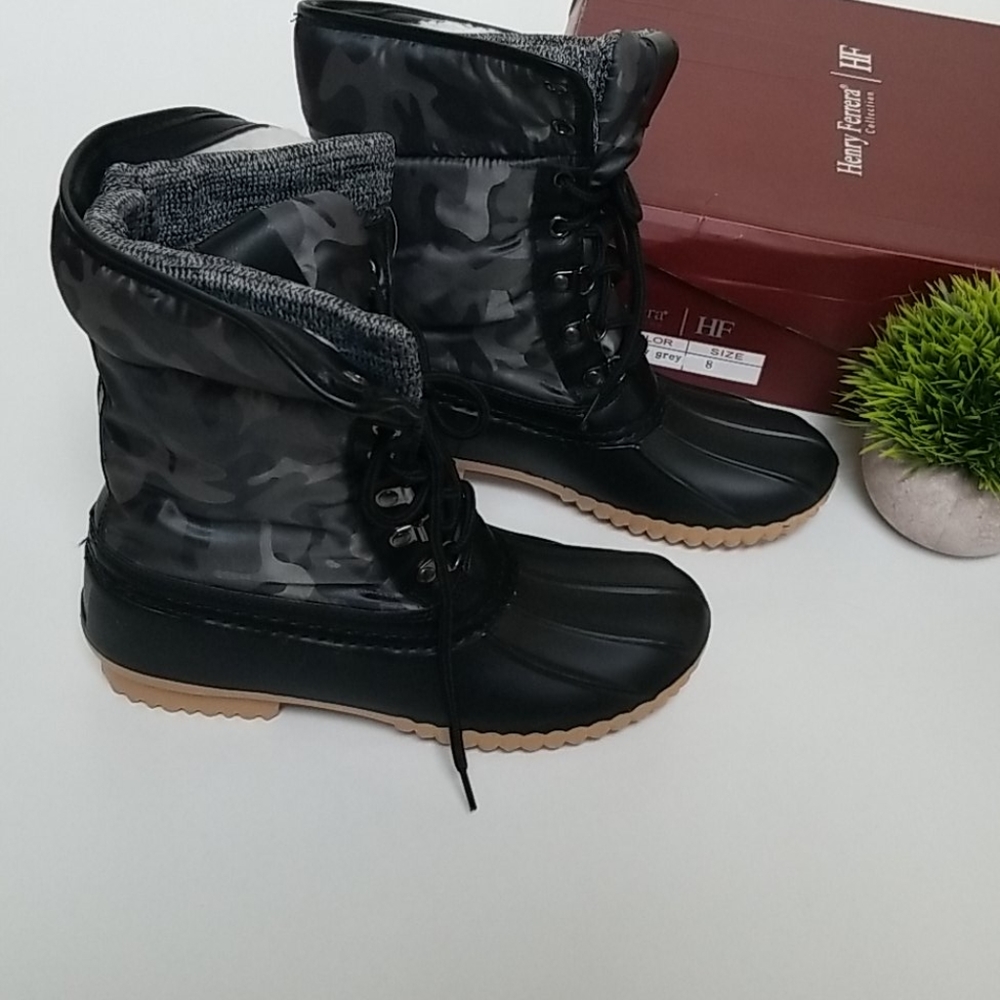 HENRY FERRERA Mission Army Grey Boots